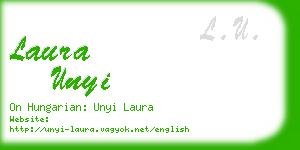laura unyi business card